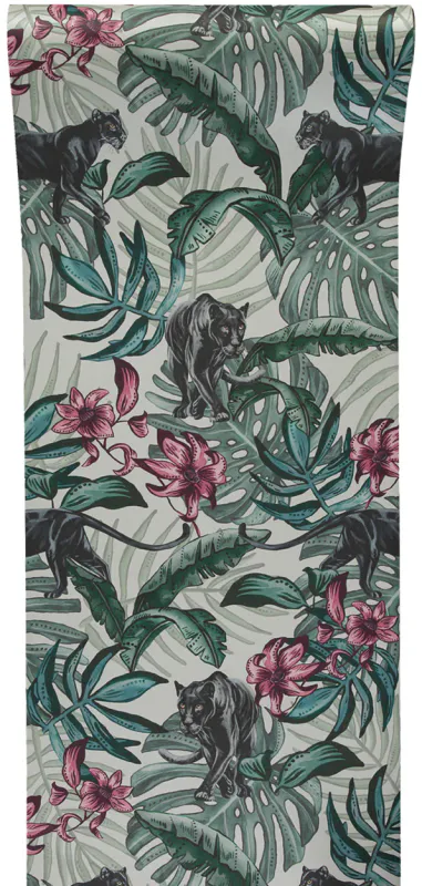 Jungle Panther tapet cream/beige