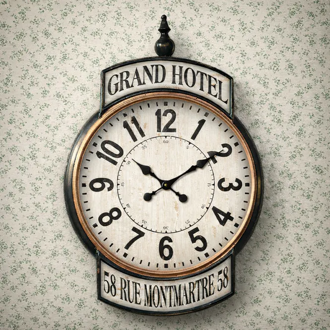 Hovedbilde Grand Hotel Montmartre Veggklokke 62 x 6  x 93 cm