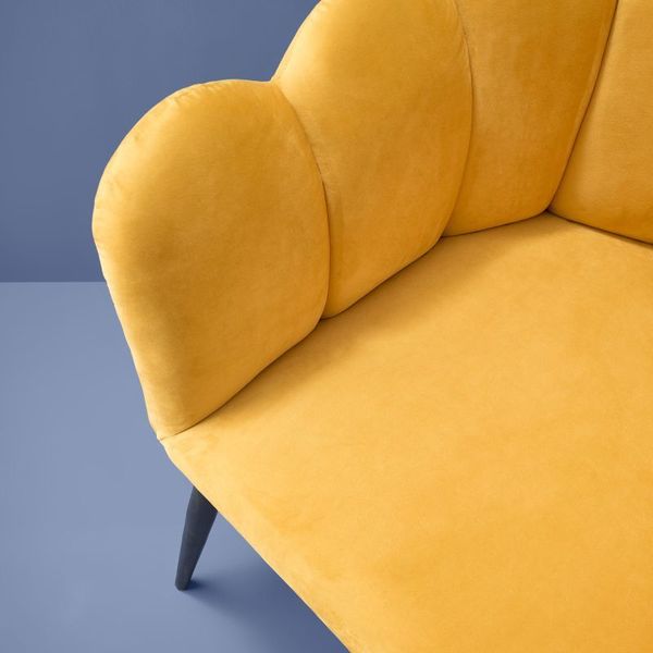 Hovedbilde Stol Marlene Yellow i fløyel  WERNS