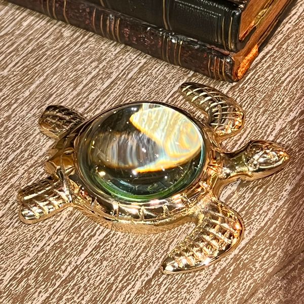 Hovedbilde Skilpadde forstørrelsesglass i messing