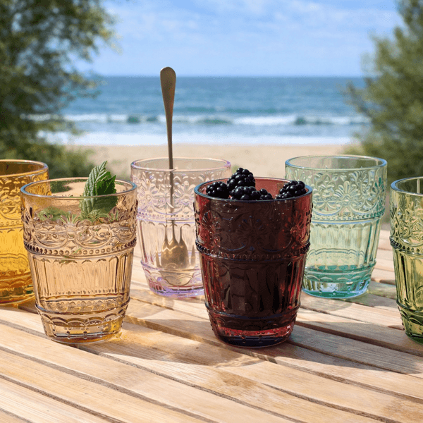 Hovedbilde Saint-Émilion fargede vannglass, mønster Elegance ...