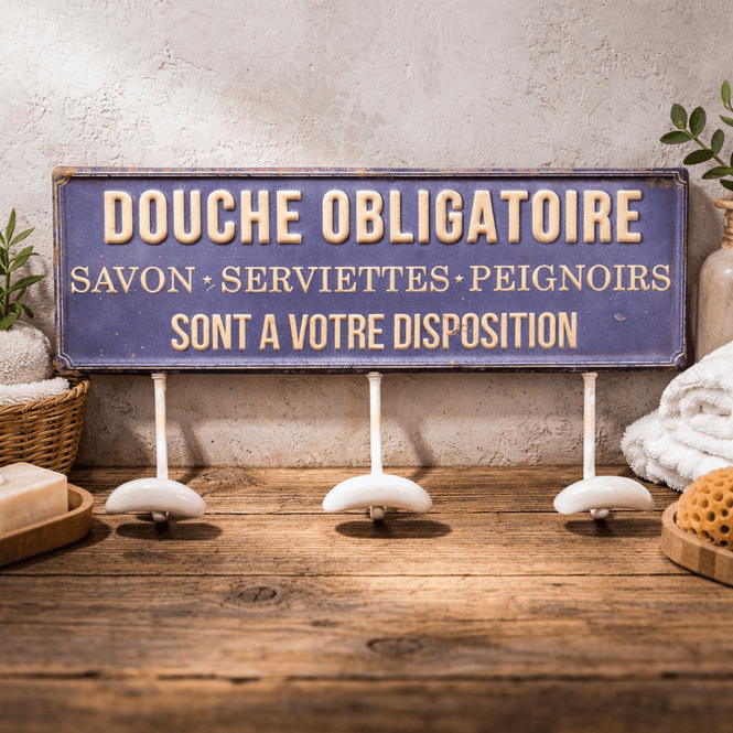Hovedbilde Fransk knagger for bad med påskriften 