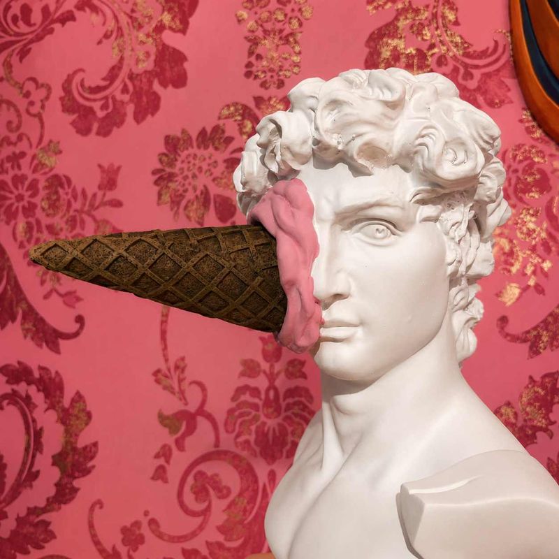 David Ice Cream Bust Pink