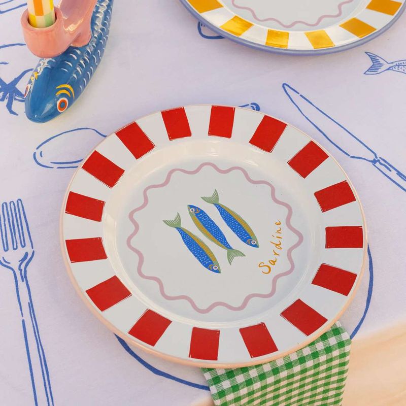 Bon Appétit Emaljetallerken Sardine 25 cm