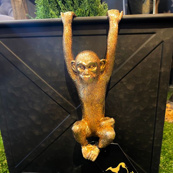 Hovedbilde Hengende Ape potte dekor 25 cm