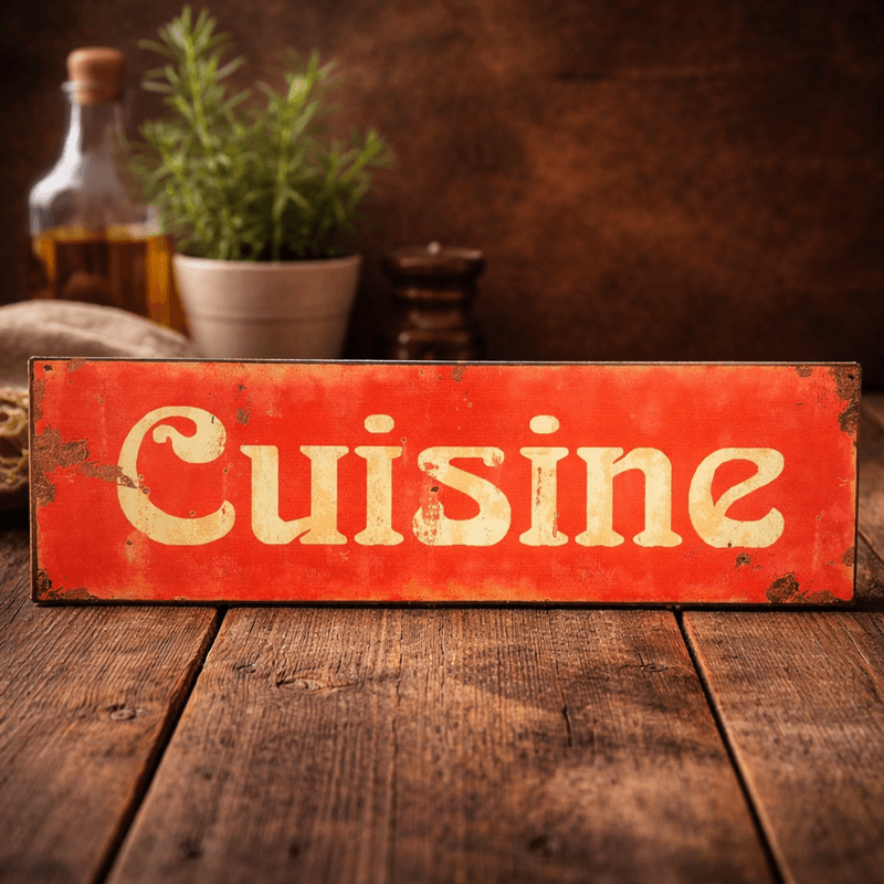 Fransk skilt i metall 