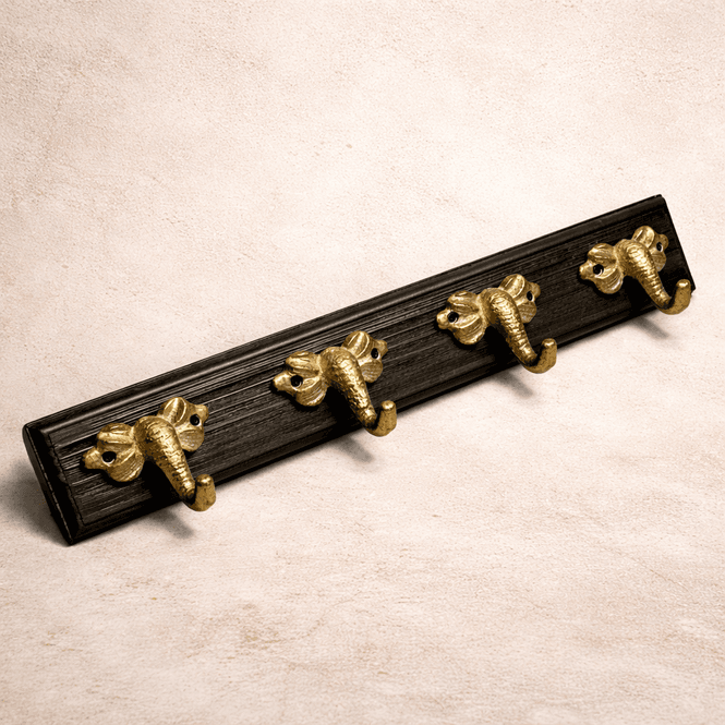 Hovedbilde Knaggrekke elefant med 4 kroker