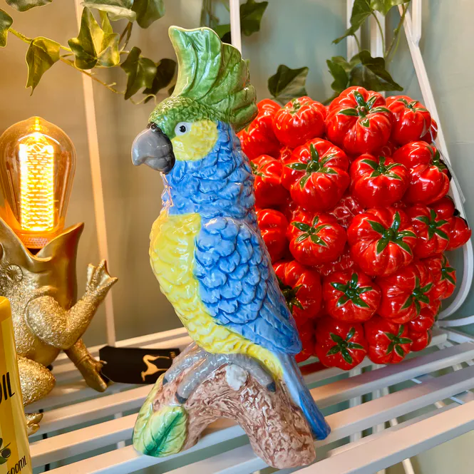 Hovedbilde Parrot vase blå og gul