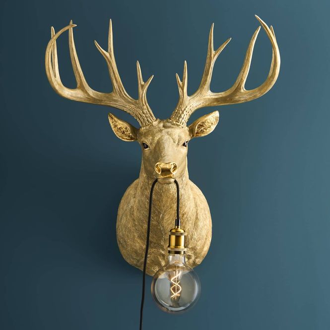 Hovedbilde Harry Stag Gold vegglampe