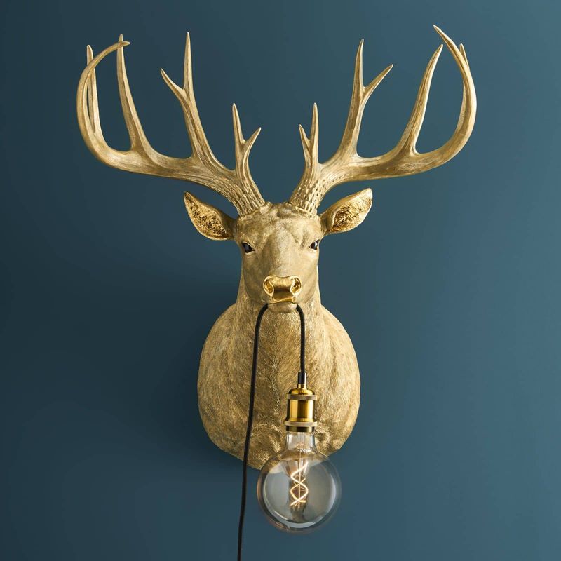 Harry Stag Gold vegglampe