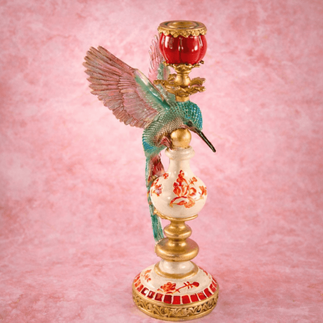 Hovedbilde Lysestake Kolibri Hummingbird 32cm