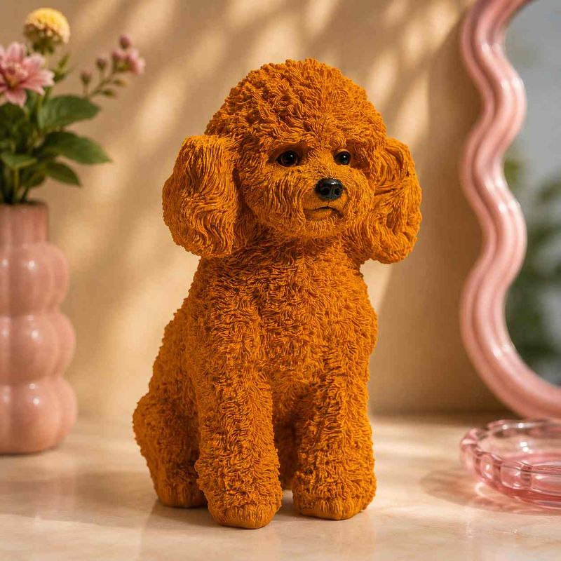 Mustard Poodle figur