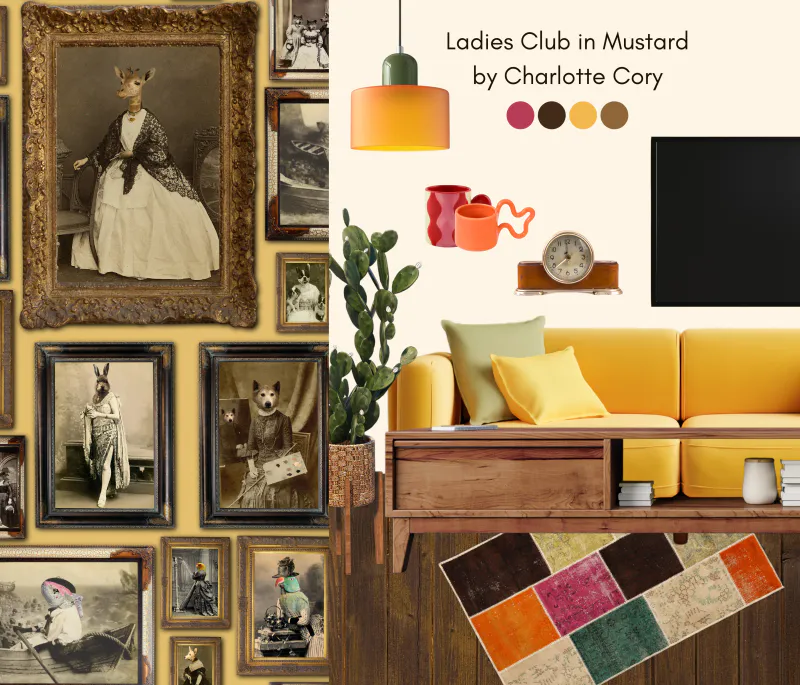 The Soirée tapet mustard
