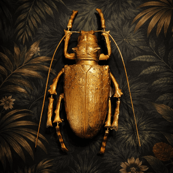 Hovedbilde Longicorn Beetle Gold veggdekor