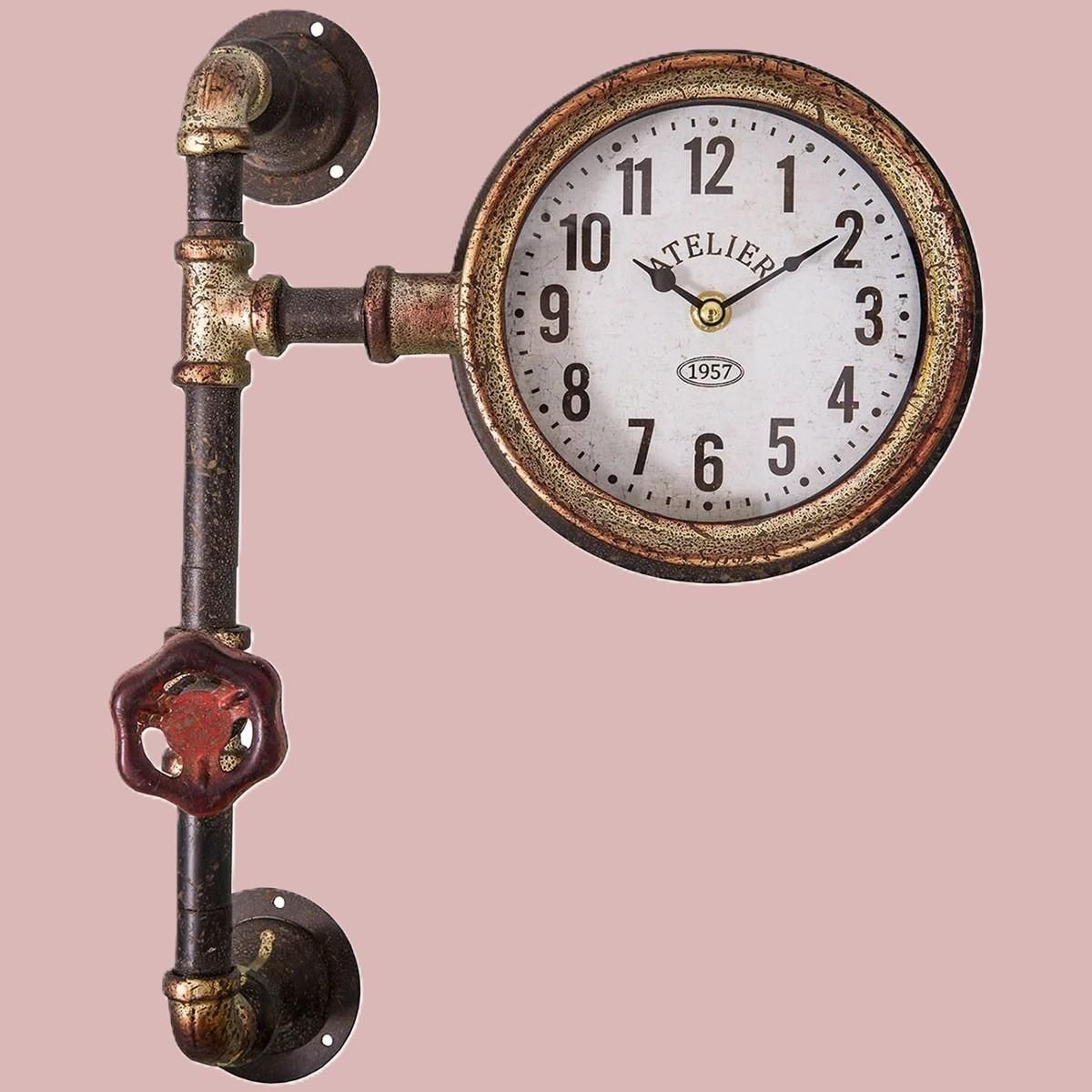 Veggklokke Industriell stil fra AL Atelier 1957